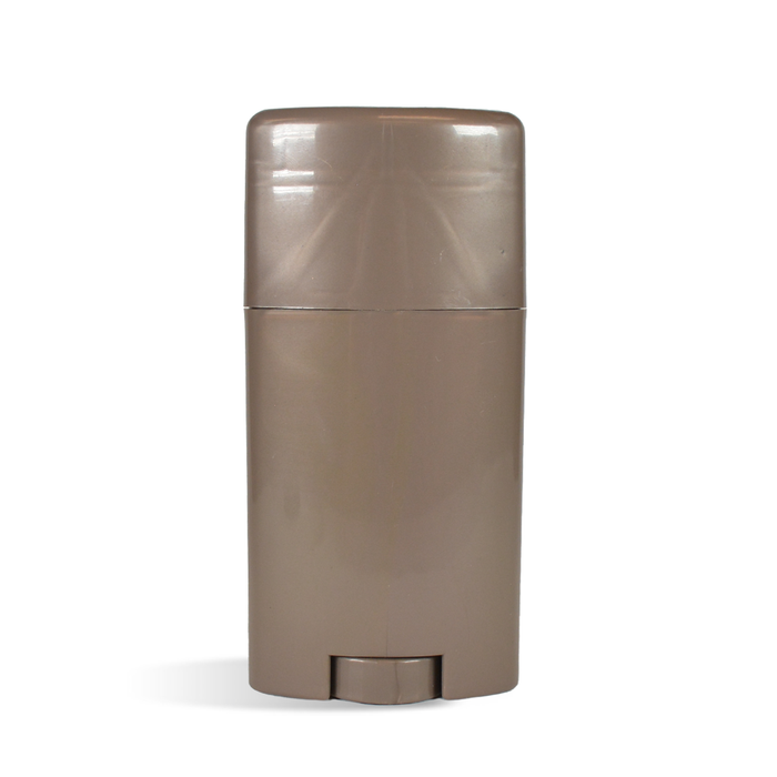 2 oz Brown Oval Twist-Up Tube & Cap Set (Surplus)