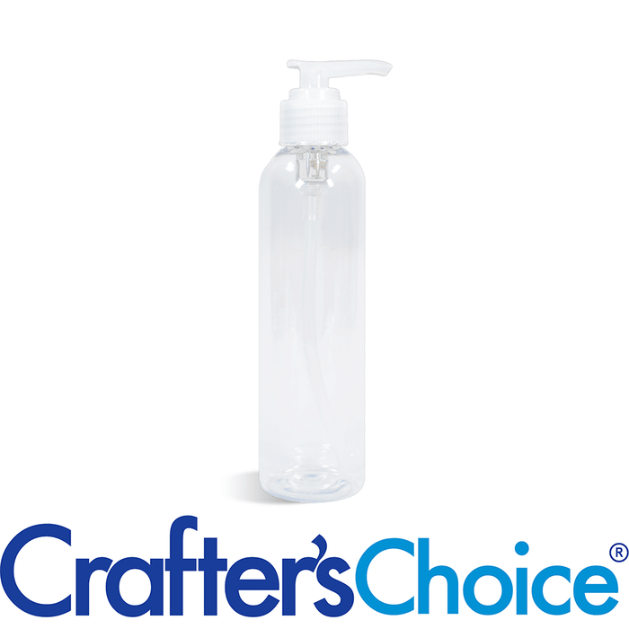 4 oz Clear Bullet w/ Natrl Ribbed Saddle Pump Set