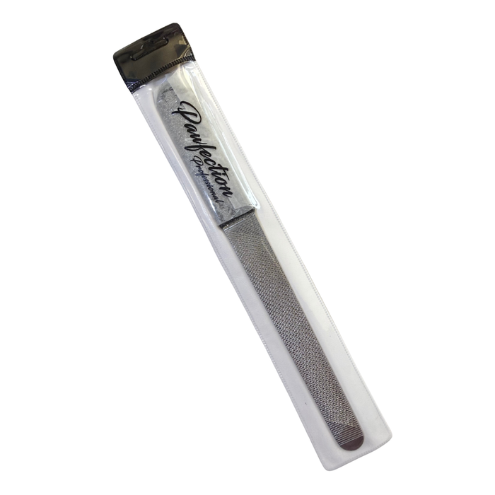 5" Engraved Nail File w/ Black Glitter Handle