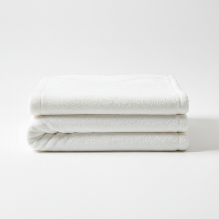 6x6 Soft Blanket - White