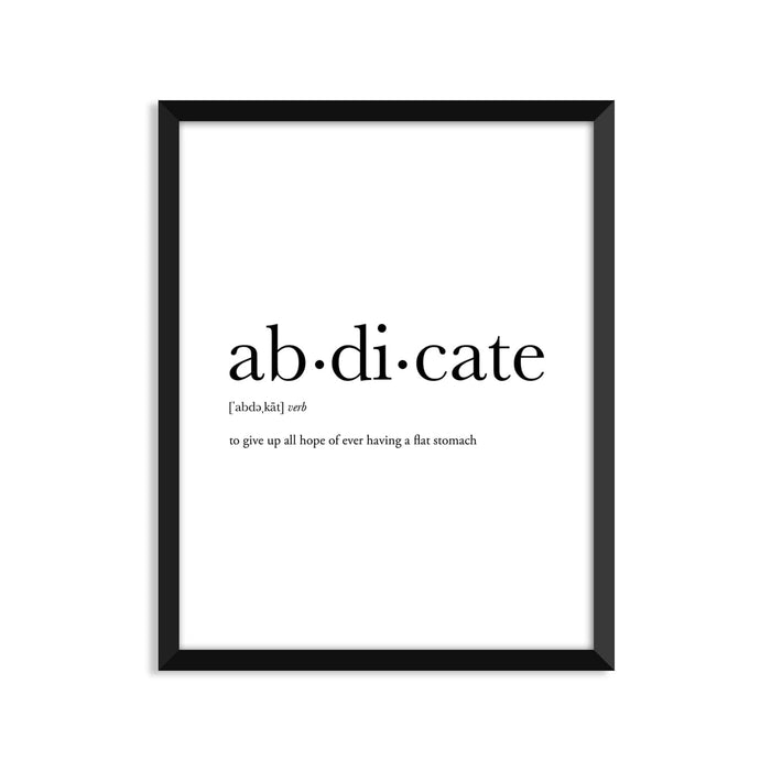 Abdicate