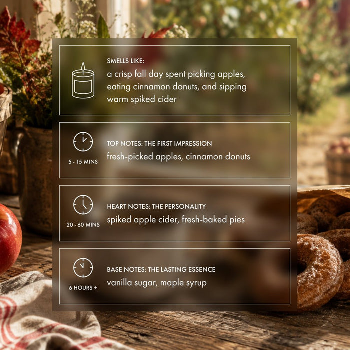 Apple Picking Candle | Fall Apple Candle - Footnotes Paper