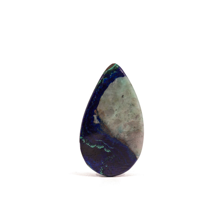 Azurite & Malachite 22.41 Carat Polished Crystal Cabochon