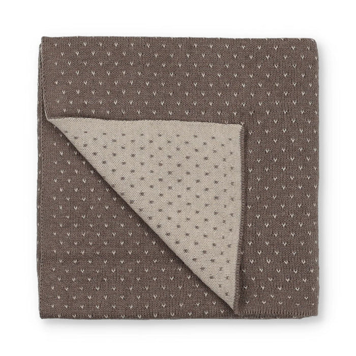 blanket v print knit - oatmeal