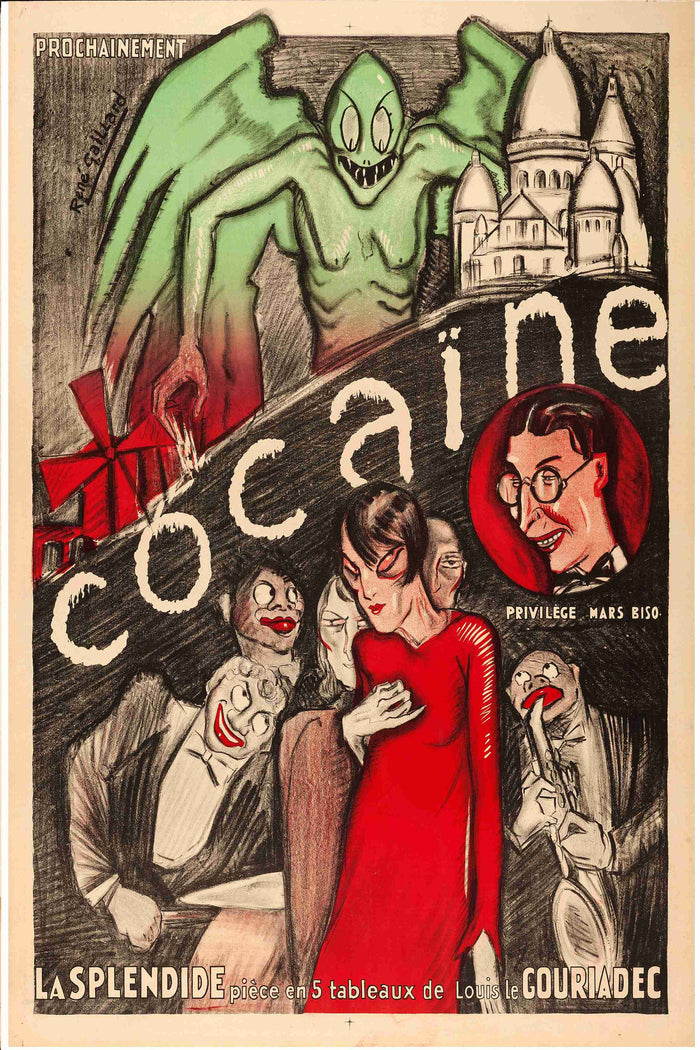BMS BIZ - Cocaine The Movie 1935 Advertising Metal 8 x 12" Tin Sign