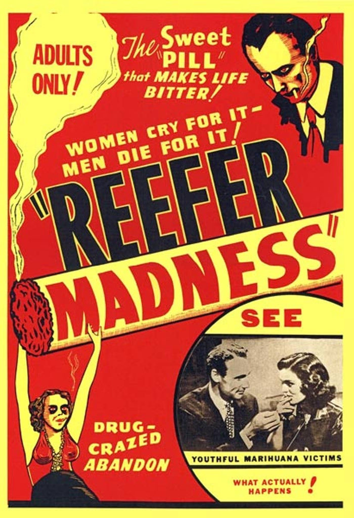 BMS BIZ - Reefer Madness Drug Movie Poster 8 x 12 Tin Sign