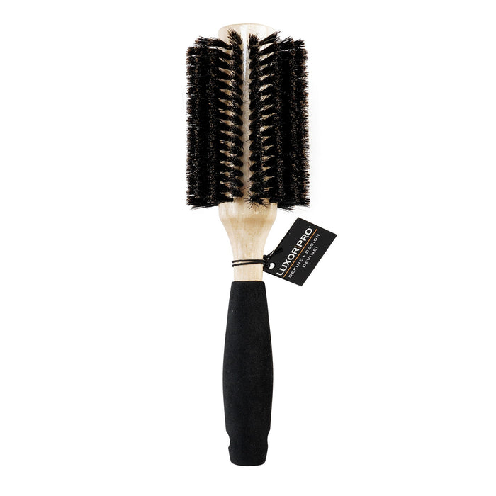 Boar Round Hair Brush Foam Grip Large - ikatehouse