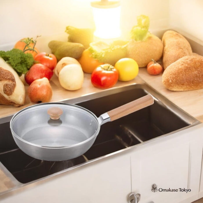 Chitose Induction Deep Iron Frying Pan - 28cm