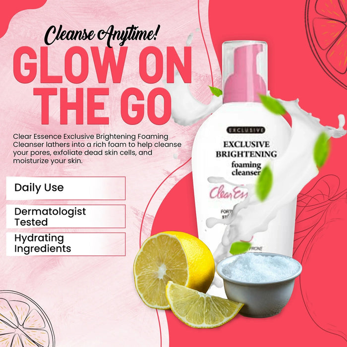 Clear Essence Exclusive Brightening Foaming Cleanser 5oz/ 150ml