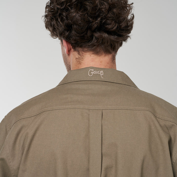 Crate Script Cuban Collar SS Shirt