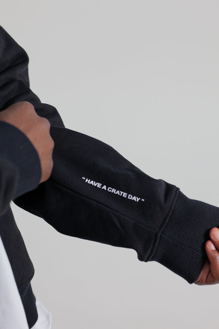 Crate Zip Up Box Fit Hoodie