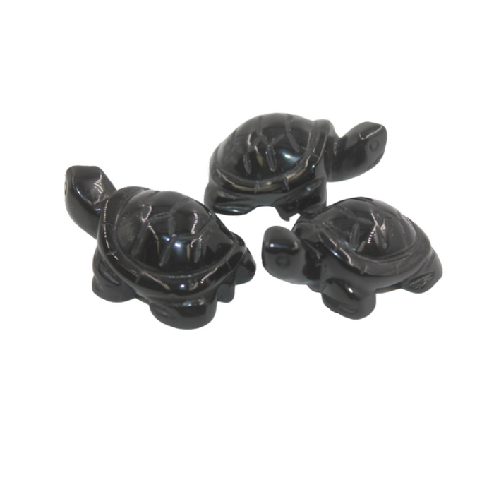 Crystal Turtle – Black Onyx Large