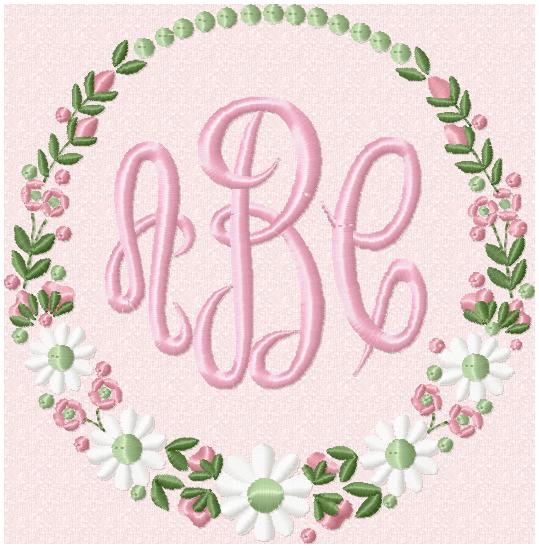 DAISY CIRCLE BORDER FRAME