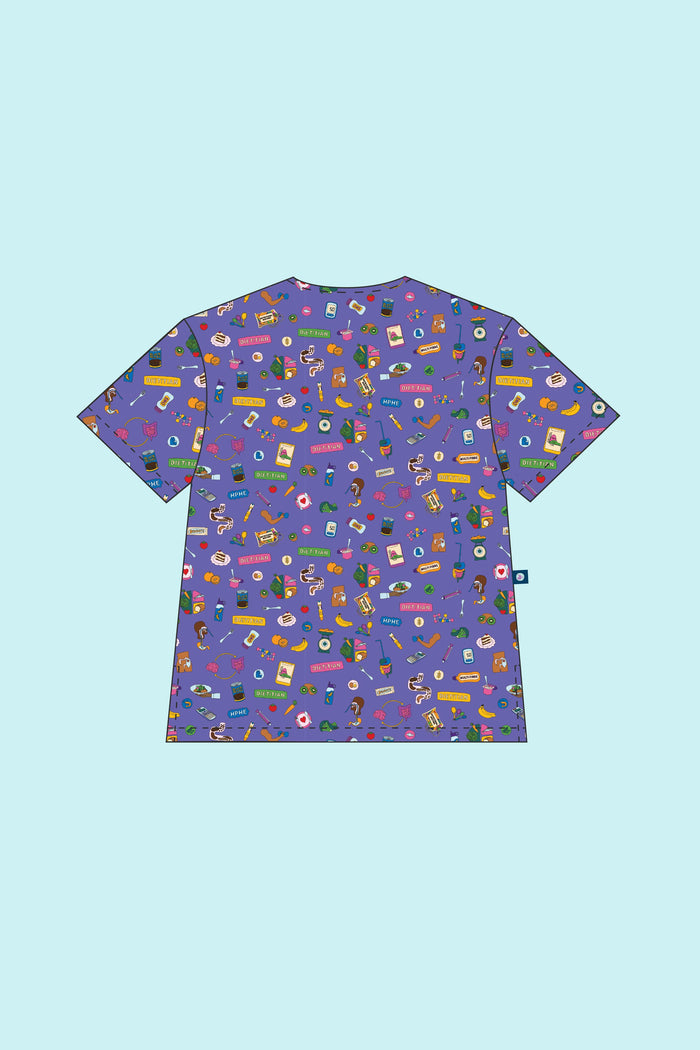 Dietitian – Unisex Printed Scrub Top