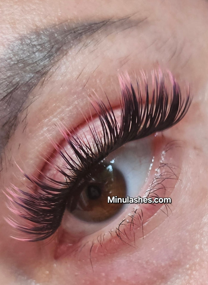 DIY Lash Clusters D-Curl Ombre β Black to Color Fade by MinuLashes