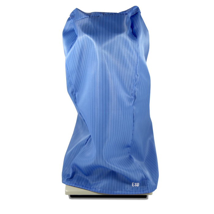ESD Microscope Dust Cover, Opaque, Blue Fabric (Small, Tall)