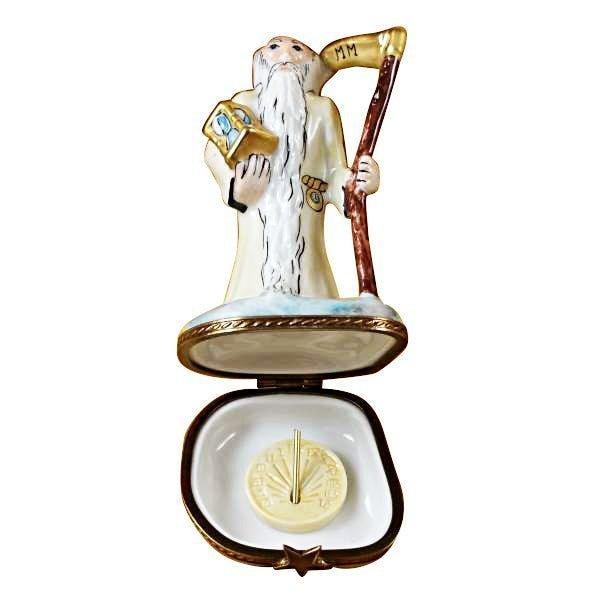 Father Time limoges box Porcelain Limoges French Trinket Box