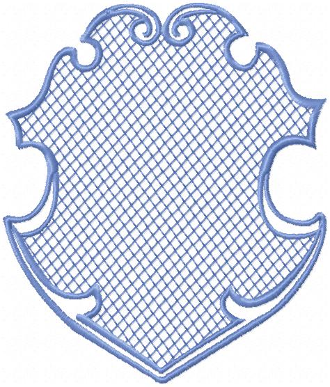 FILLED CREST BORDER FRAME