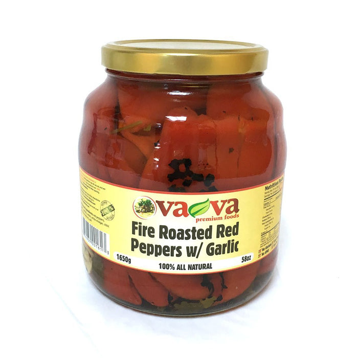 Fire Roasted Red Peppers with Garlic 1650g (Va-Va)