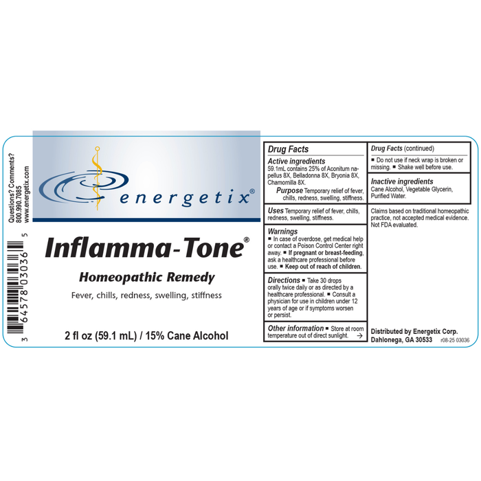 Inflamma-Toneยฎ is a homeopathic combination formulaโa favorite of practitioners and their patientsโthat covers a very broad and familiar set of symptoms indicating the bodyโs natural response to harmful stimuli such as pathogens, damaged cells, or irritants.