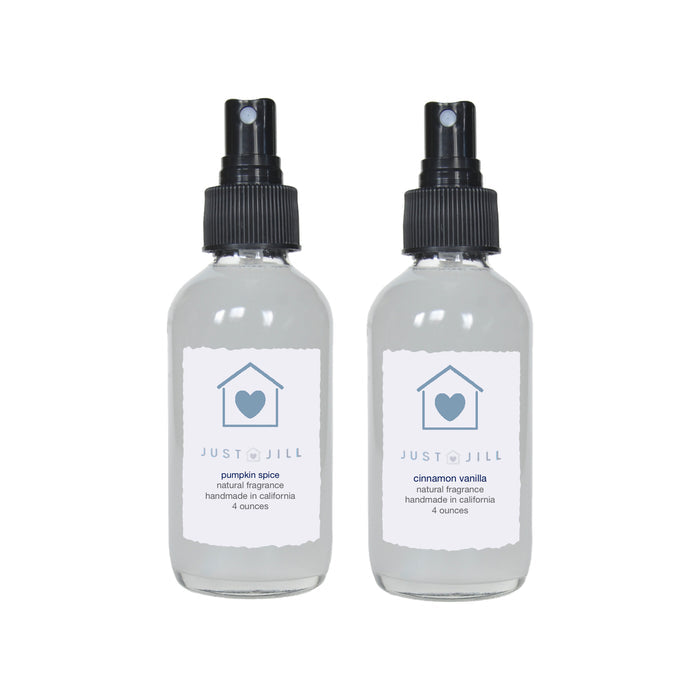 Just Jill Pumpkin Spice and Cinnamon Vanilla Room Sprays (2 Pack)