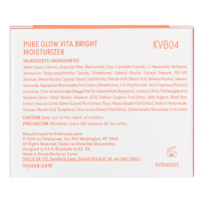 Kiss Pure Glow Vita Bright Moisturizer 4.06oz/ 120ml