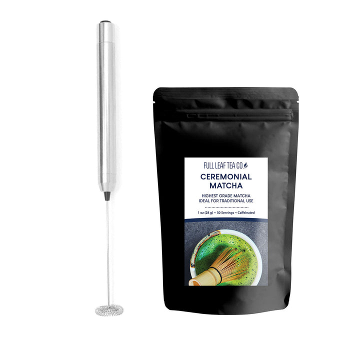 Matcha and Frother Set - Loose Leaf Tea - Full Leaf Tea Company