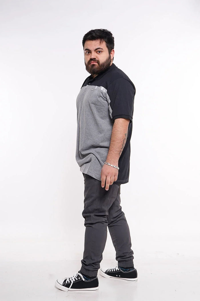 Plus Polera Cuello Dynamo Negro - Gangster
