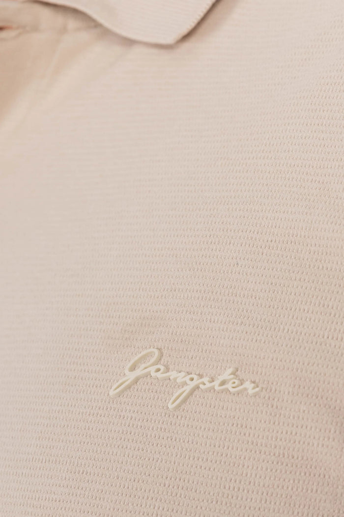 Plus Polera Cuello Textura Temple Beige - Gangster