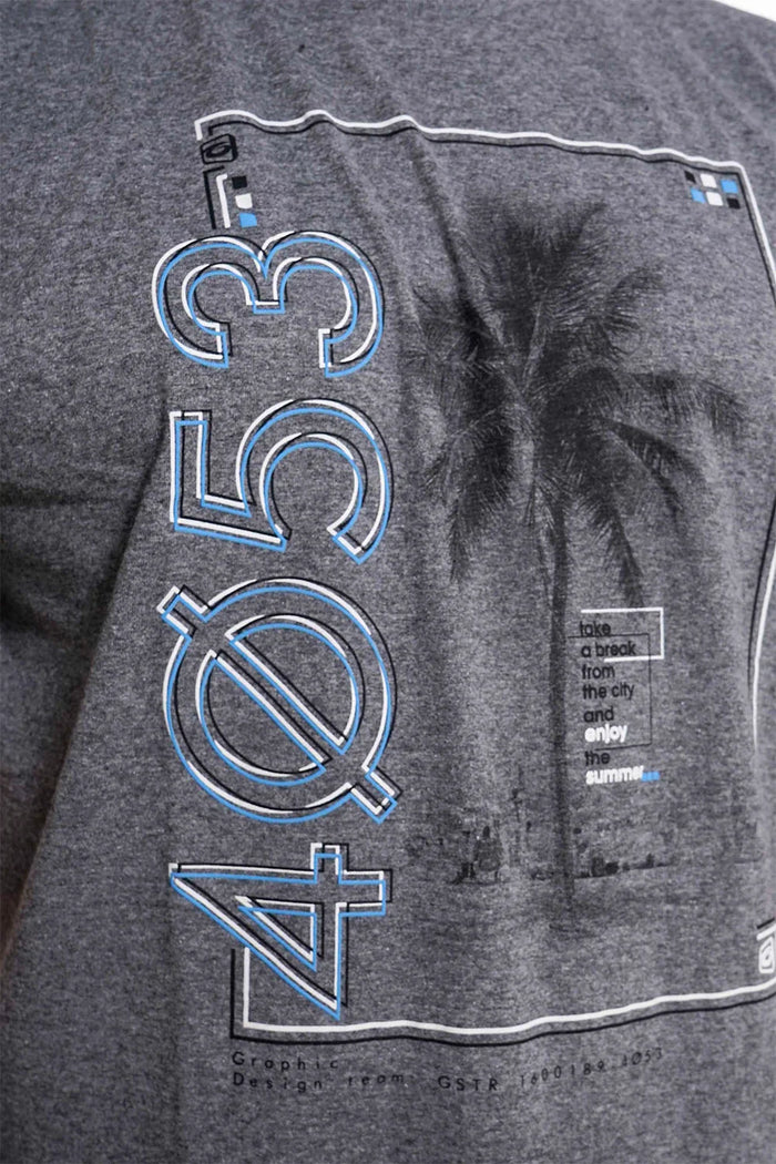 Plus Polera Mc Básica 4053G Gris Gangster - Gangster