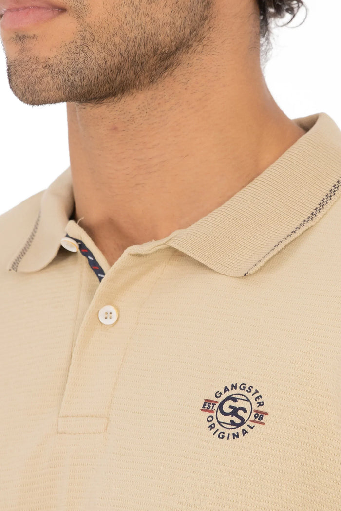 Polera Polo Expo Beige - Gangster