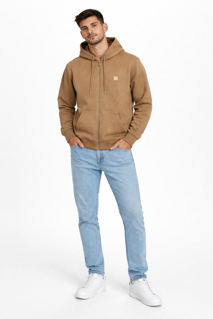 Poleron Fullzipper Path Cafe