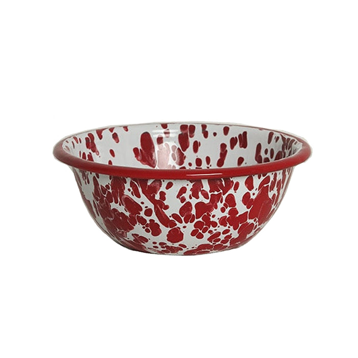 Red Enamel Bowl