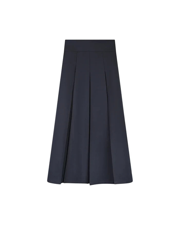 skirt pleated 34 inch - navy