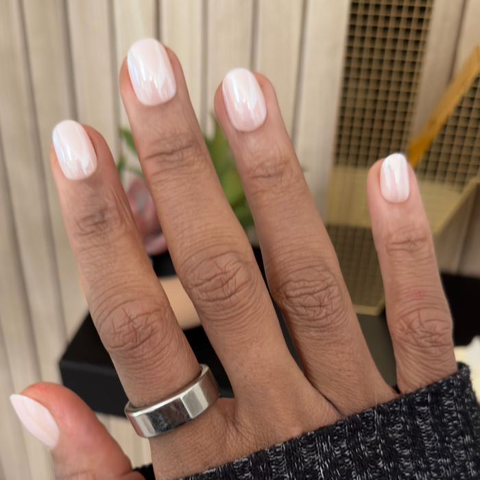 Sugar Glaze - Tab Press-On | Extra Short | Round