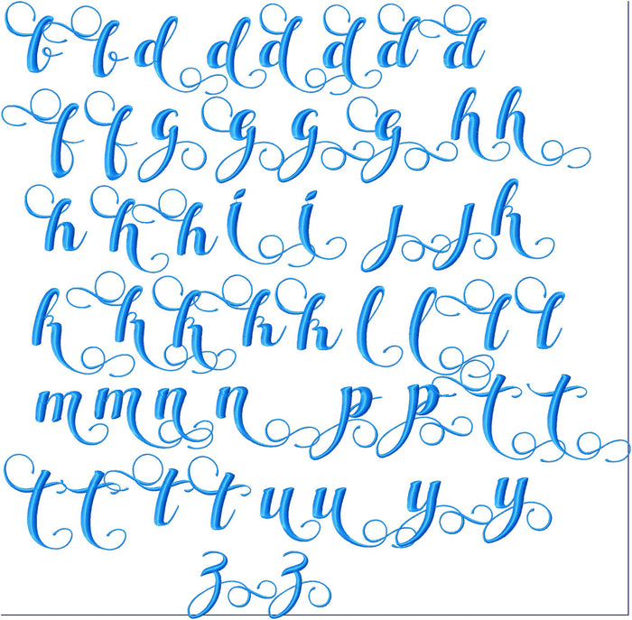 Sunshine Font 2 inch Alternative Letter Font