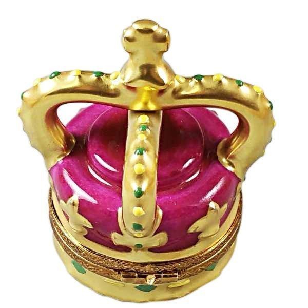 Tall Crown limoges box Porcelain Limoges French Trinket Box