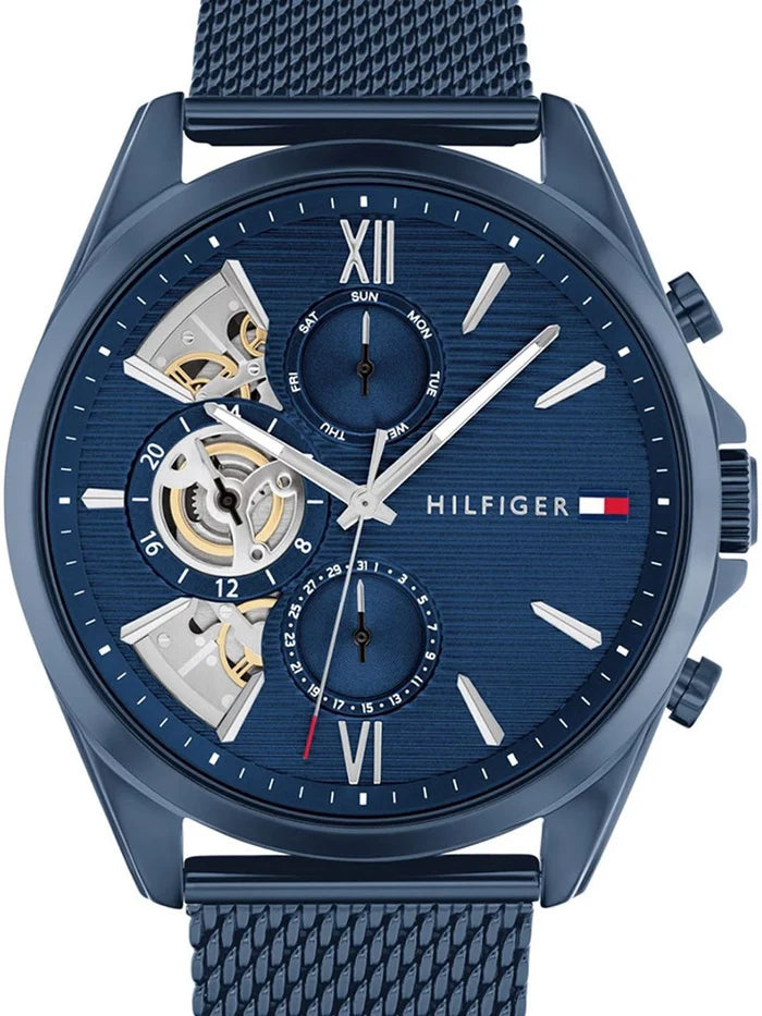 Tommy Hilfiger Dial & Textured Strap Analogue Watch - TH1710648