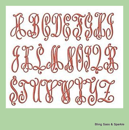 Victor Monogram Font - 5 INCHES