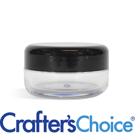 0.33 oz Clear Jar & Black Top