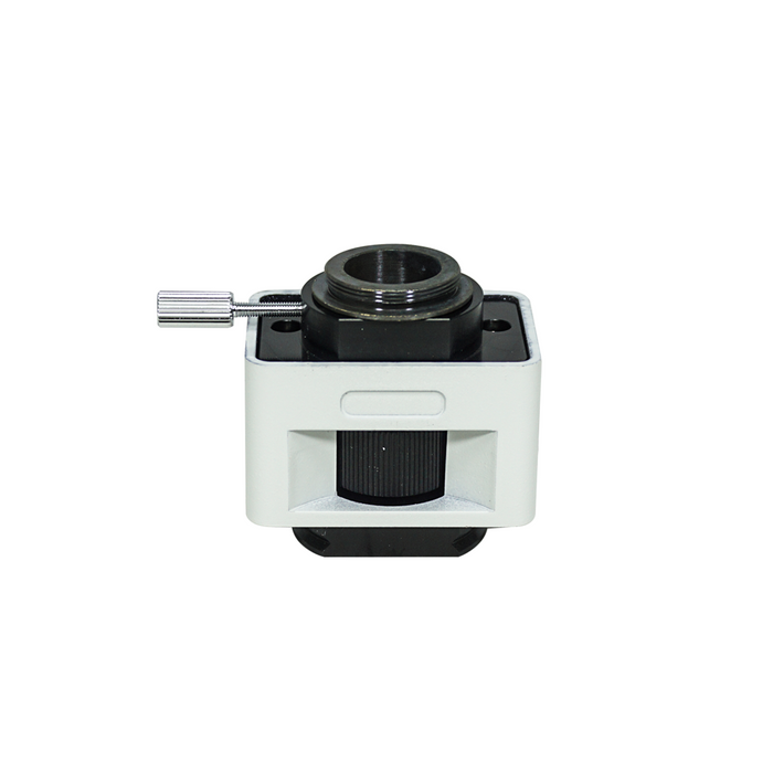 0.5X Adjustable Microscope Camera Coupler C-Mount Adapter 38mm, Grey, SKU SZ07026131, three quarter front view