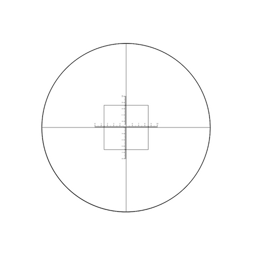 10mm/100 Div  Multiple Scale Reticle ( Dia. 27mm), SKU RT20122191, three quarter front view