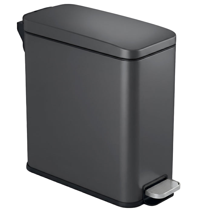 Main product image of the iTouchless PS03RGY 11 Liter (3 Gallon) slim step trash can in gray stainless steel finish