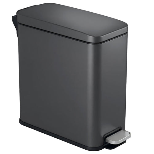 Main product image of the iTouchless PS03RGY 11 Liter (3 Gallon) slim step trash can in gray stainless steel finish