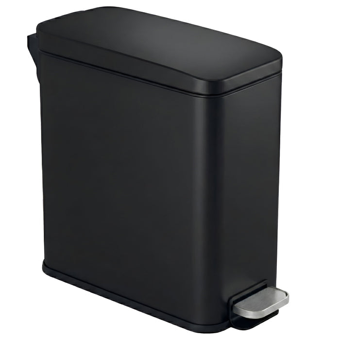 Main product image of the iTouchless PS03RBK 11 Liter (3 Gallon) slim step trash can in black stainless steel finish