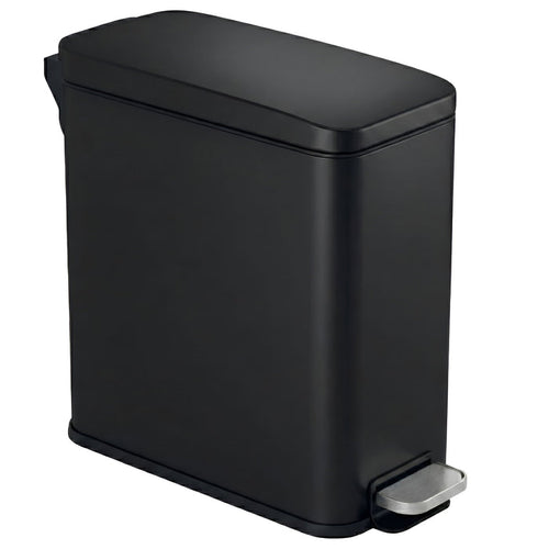 Main product image of the iTouchless PS03RBK 11 Liter (3 Gallon) slim step trash can in black stainless steel finish