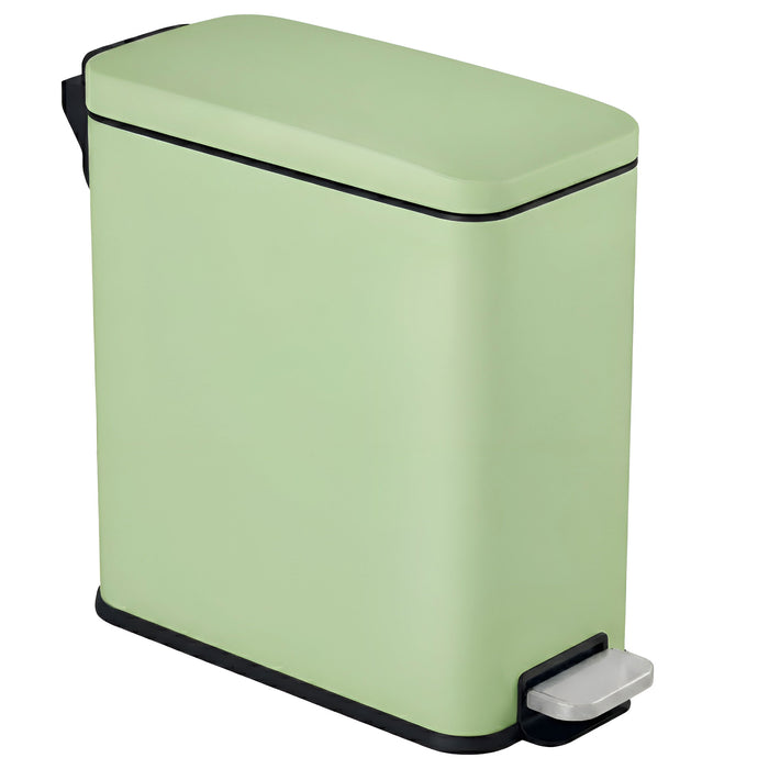 Main product image of the iTouchless PS03RGN 11 Liter (3 Gallon) slim step trash can in pastel green stainless steel finish