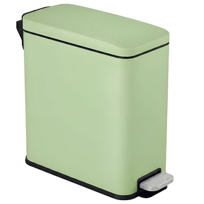 Main product image of the iTouchless PS03RGN 11 Liter (3 Gallon) slim step trash can in pastel green stainless steel finish