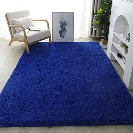 1.5x2m Medium Fluffy Carpet | Ultra Soft Shaggy Rug | Living Room & Bedroom | Cow Print