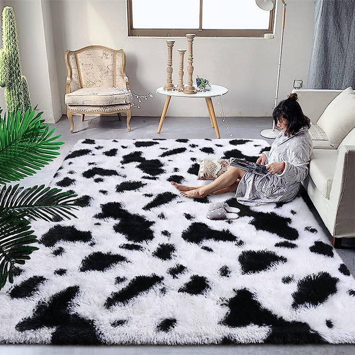 1.5x2m Medium Fluffy Carpet | Ultra Soft Shaggy Rug | Living Room & Bedroom | Red
